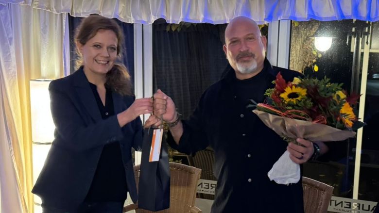 Stadtverbandsvorsitzende Kirsten Wildschrey-Just mit Sascha Richter